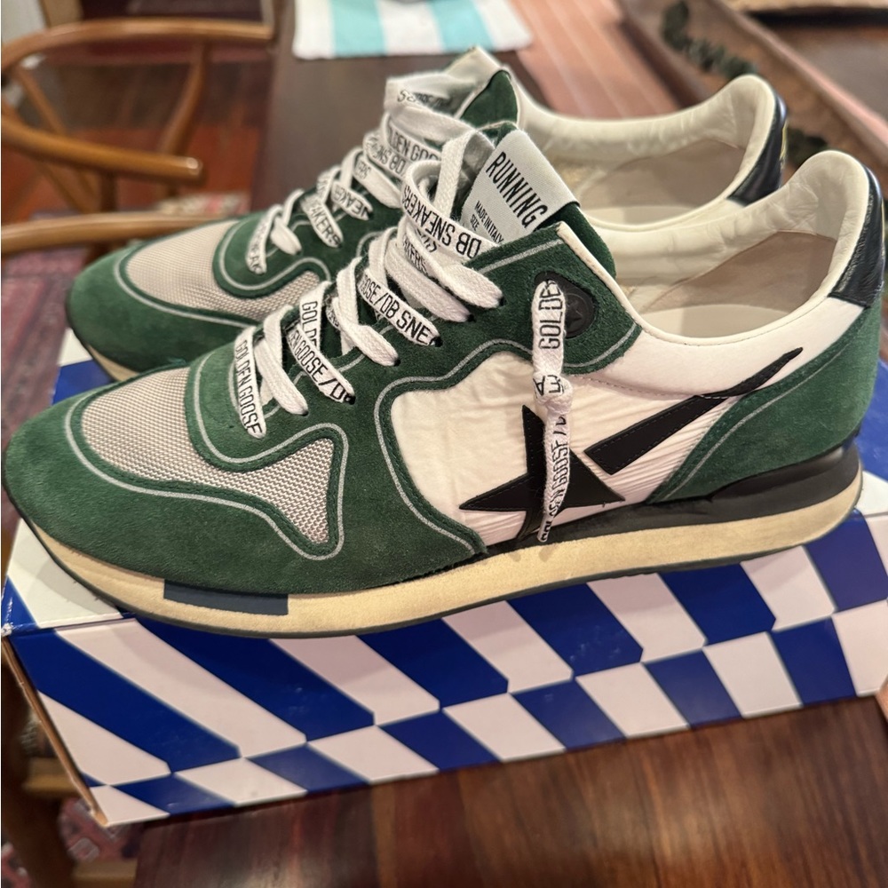 Golden Goose RUNNING.  Great condition.  With box.  Light wear on bottom.